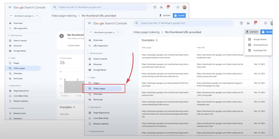 У Google Search Console з'явиться звіт про індексацію сторінок із відеоконтентом